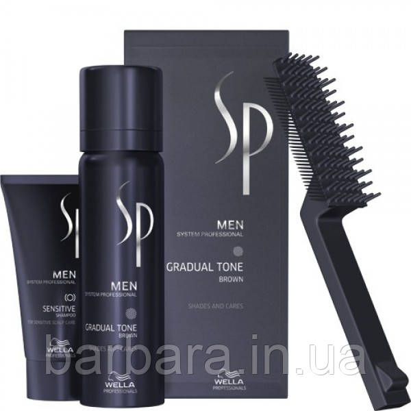 Набір проти сивини MEN GRADUAL TONE Wella SP чорний (black)