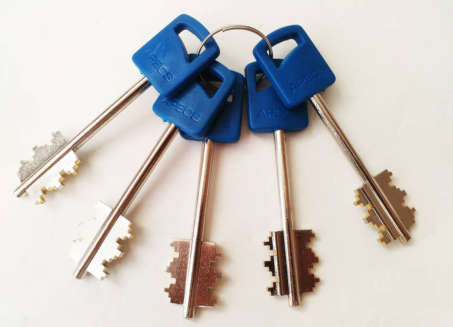 Замок врезной Apecs T-21/S6-L-NI (Китай) купить по выгодной цене в