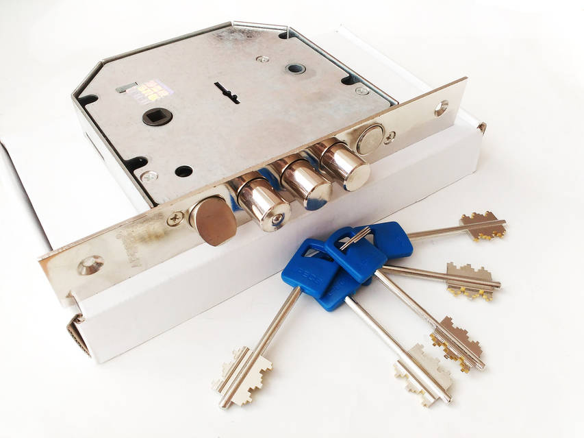 Замок врезной Apecs T-21/S6-L-NI (Китай) купить по выгодной цене в