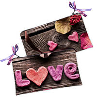 Косметичка жіноча Love из пластилина 20х12 см (K_15L027)