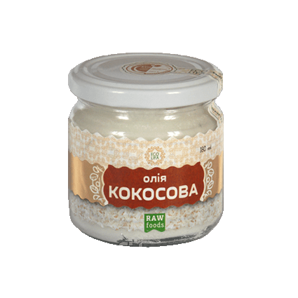 Кокосова олія сиродавлена180 мл
