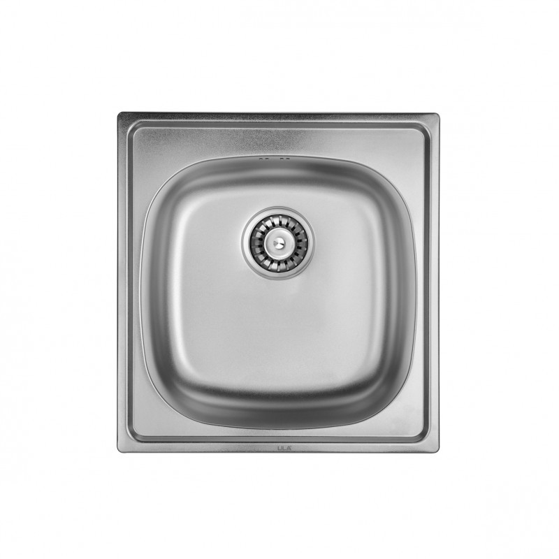 Квадратна кухонна мийка ULA 6110 ZS Satin 08 (мийка 5047 нерж.)
