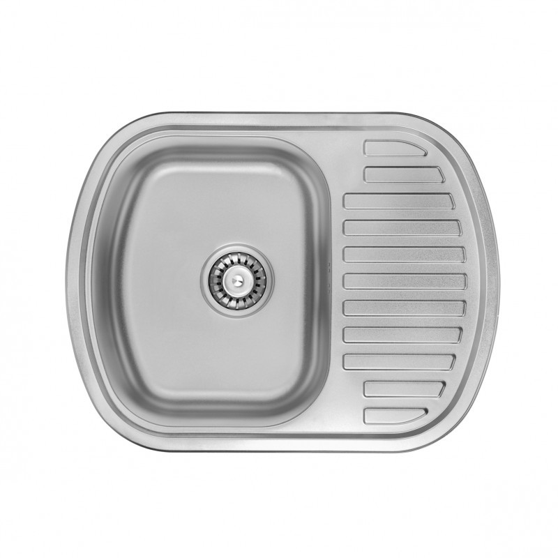 Кухонна мийка врізна ULA 7704 ZS Satin 08 (мийка 6349 нерж.)