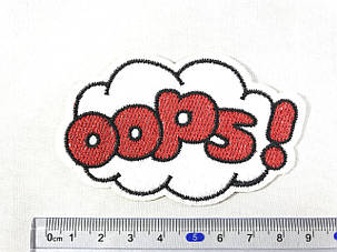 Нашивка OOOPS! 85х54 мм, фото 2