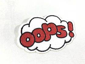 Нашивка OOOPS! 85х54 мм, фото 3