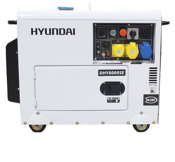 Дизельный электрогенератор Hyundai DHY 8000SE - фото 3 - id-p593592555