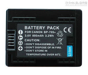 Акумулятор для відеокамери Canon BP-709, 895 mAh., фото 1