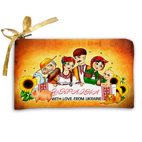 Косметичка жіноча Україна 20х12 см (K_KU011)