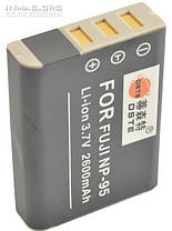 Акумулятор для фотоапарата Fujifilm NP-95, 2600 mAh., фото 2