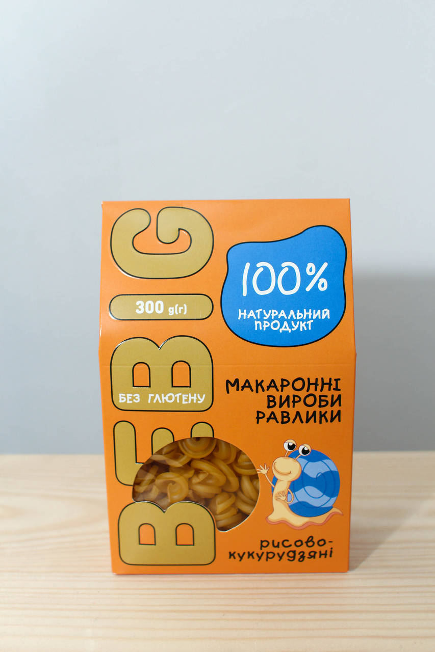 

Макароны рисово-кукрузные без глютена, 300 г, BEBIG