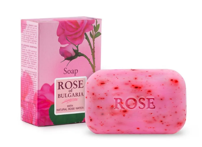 

Натуральное косметическое мыло с розовой водой Rose of Bulgaria от BioFresh, 100 гр.