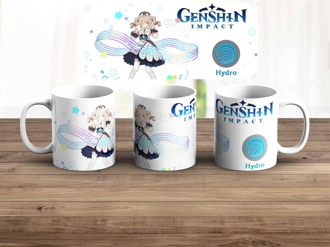 

Чашка Genshin Impact Геншин Элемент Гидро