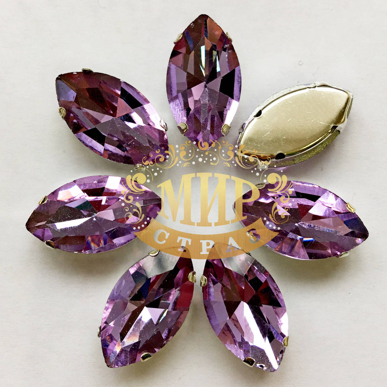 

Лодочка в цапах 9x18 мм Цвет Lt.Purple 1шт