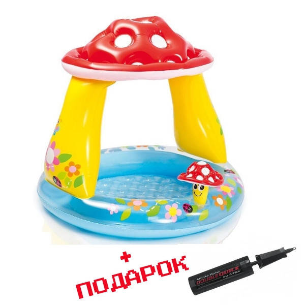

Детский надувной бассейн Intex 57114 с крышей