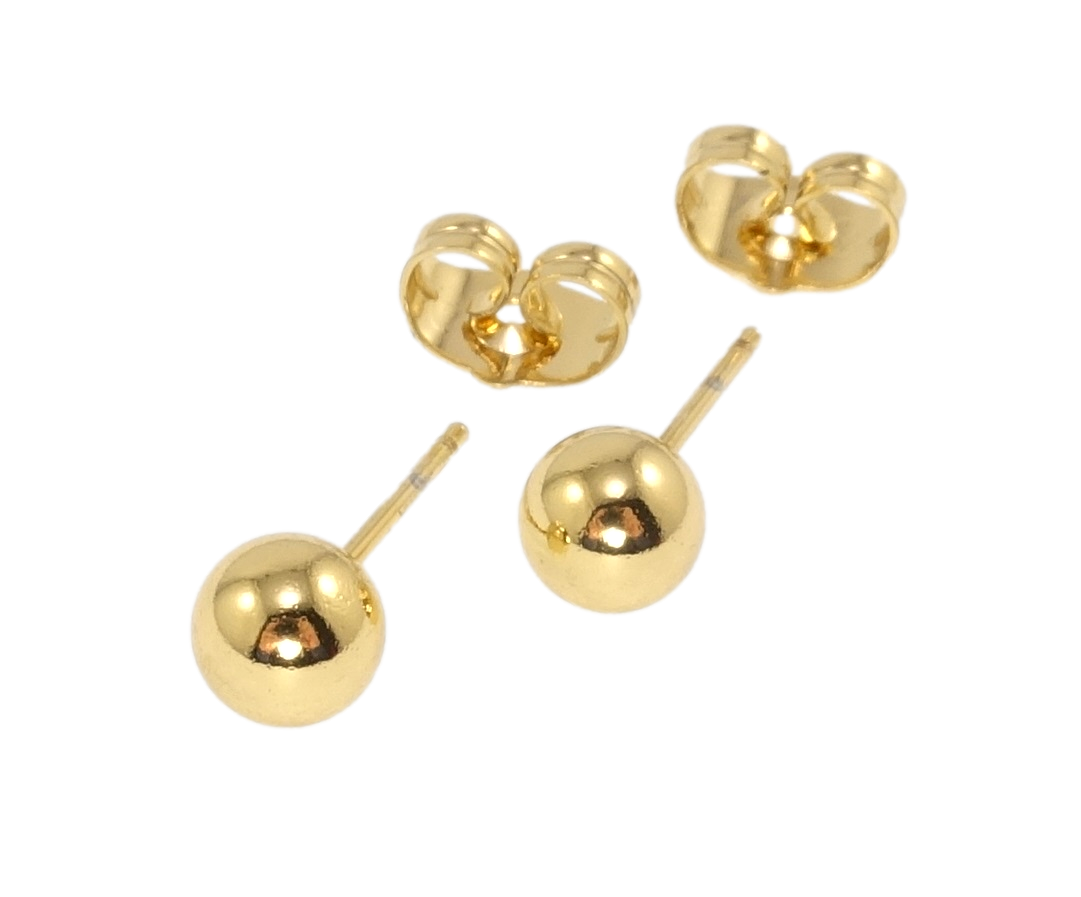 

Серьги Xuping Позолота 14K гвоздики (пусеты) "Шарики" ø 6мм