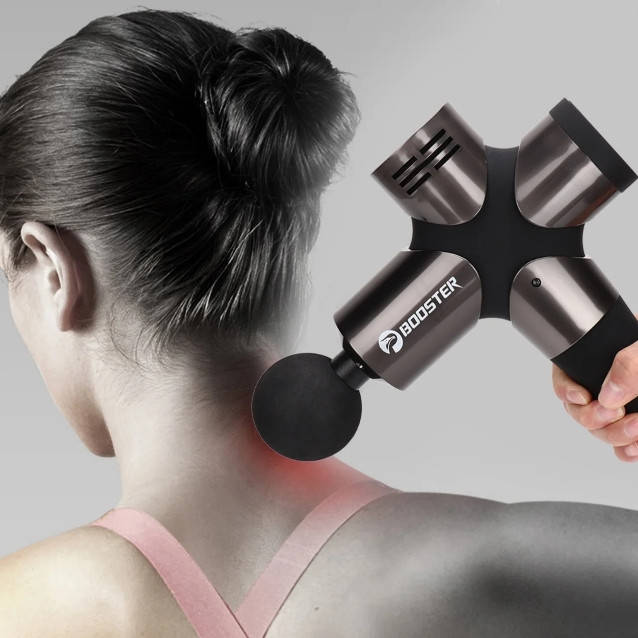 

Перкуссионный массажер триггерных точек Booster pro 3 Ударный массажер Пистолет для массажа мышц