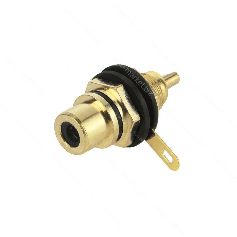 

Гнездо монтажное RCA черное, Черный