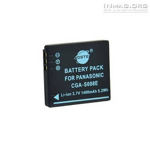 Акумулятор для фотоапарата Panasonic CGA-S008E, 1400 mAh., фото 2