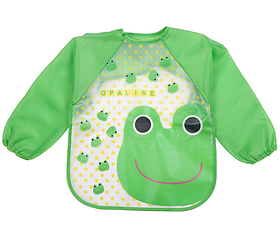 Слинявчик з рукавами Жабка-скрекотушка без кишені (02210)