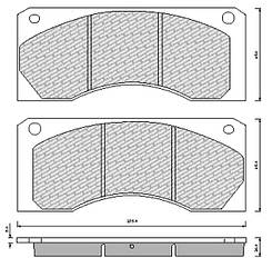 Гальмівні колодки 29044 MAN