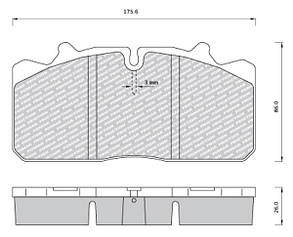 Гальмівні колодки 29088
