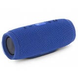 Портативна bluetooth колонка MP3 плеєр E3 CHARGE3 waterproof водонепроникна Power Bank Blue, фото 2