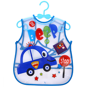 Слинявчик фартух з ковшем для їжі Поліцейська машина (02117)