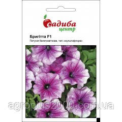 Насіння Петунія багатобарвкова Бригіта F1 світло-фіолетове 10 насіння Cerny Seed Садиба Центр
