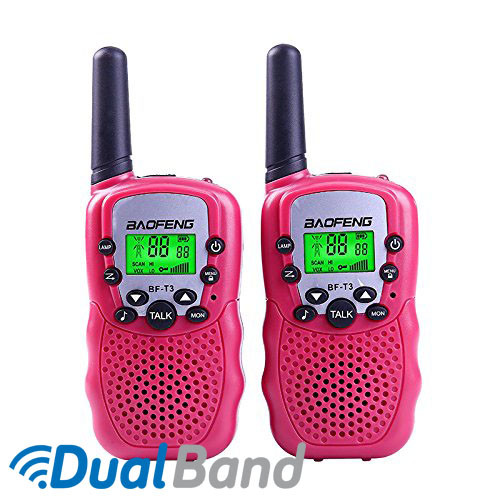 Комплект з двох рацій Baofeng BF-T3 рожевий