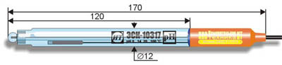 Комбінований рН-електрод ЕСК-10317 промисловий
