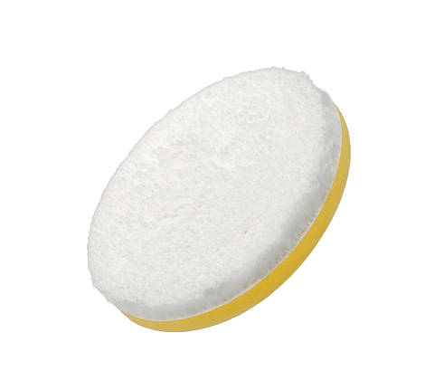 Полірувальний круг мікрофібровий — Flexipads Microfibre Cutting 135 мм. (5") біло-жовтий (MGCD5), фото 2