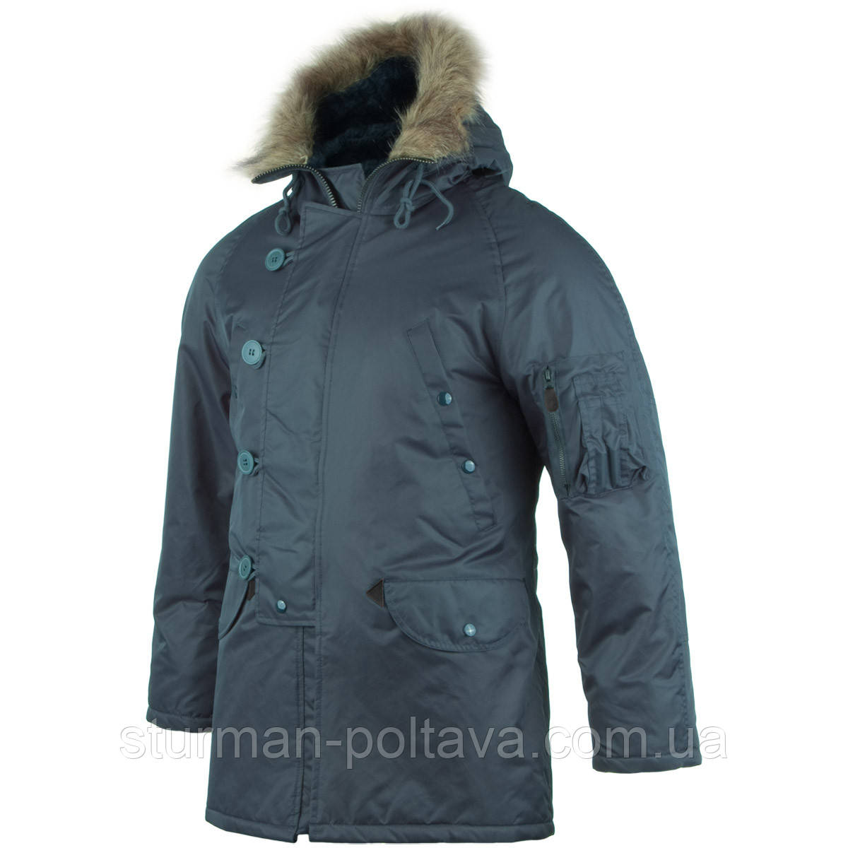 Куртка парка чоловіча  Аляска N3B Teflon® Mil-Tec колір синій Mil-Tec Німеччина розм S