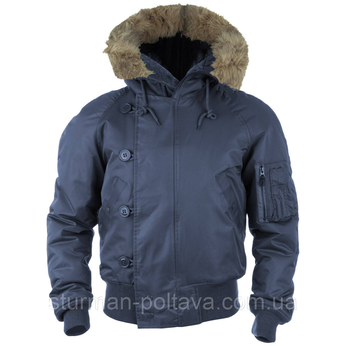 Куртка Аляска «N2B» Teflon® by DuPont™ коротка колір синій
