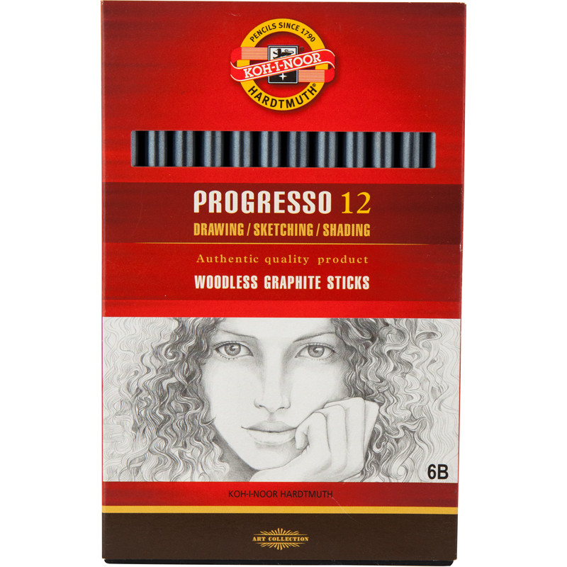 Олівець бездеревний KOH-I-NOOR Progresso, 6B