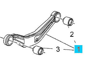 Важіль задньої підвіски верхній лівий (бумеранг) GM 22940356 OPEL INSIGNIA