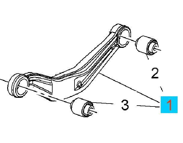 Важіль задньої підвіски верхній правий (бумеранг) GM 22940357 OPEL INSIGNIA, фото 1
