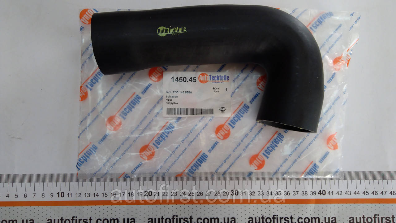 Autotechteile 1450.45 Патрубок интеркуллера низ Volkswagen LT (Німеччина), фото 1