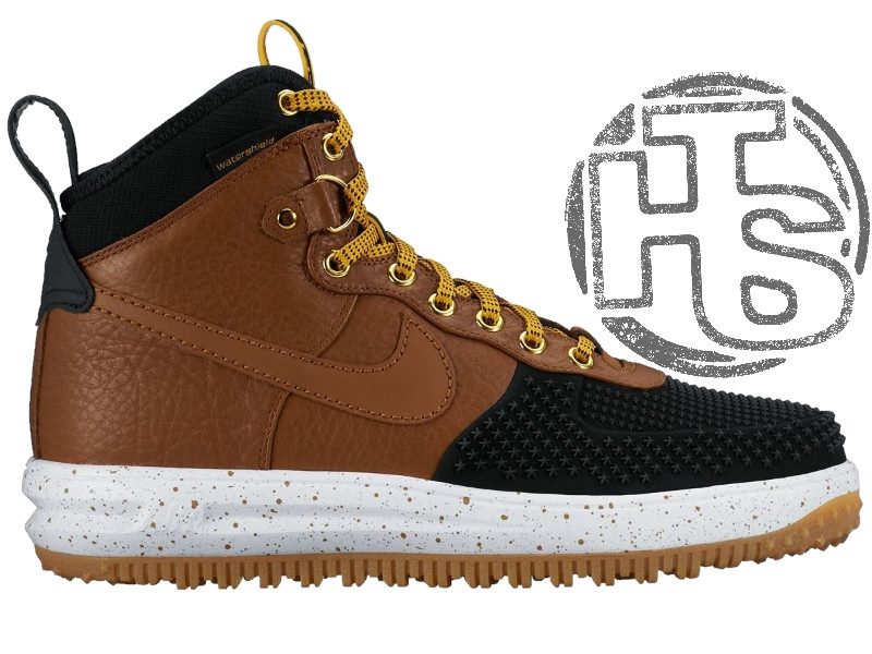 Чоловічі кросівки Nike Lunar Force 1 Duckboot Black Light British Tan Gold 805899-004
