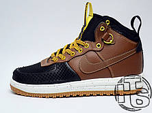 Чоловічі кросівки Nike Lunar Force 1 Duckboot Black Light British Tan Gold 805899-004, фото 2