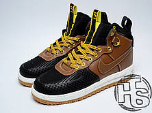 Чоловічі кросівки Nike Lunar Force 1 Duckboot Black Light British Tan Gold 805899-004, фото 4