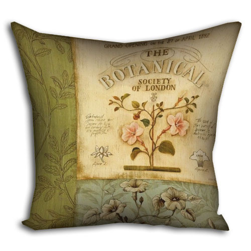 Подушка з принтом габардинова Botanical 30x30 (3P_PW049), фото 1