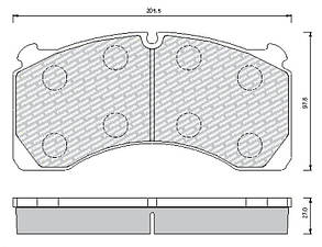 Гальмівні колодки 29124 RОR EREN