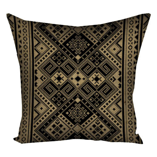 Подушка з принтом габардинова Український орнамент 50x50 (5P_15UKR010), фото 1