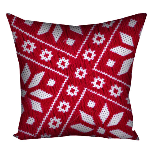 Подушка з принтом габардинова Український орнамент 50x50 (5P_UKR034), фото 1