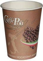 Паперовий стакан з логотипом "Caffe Poli" 250 мл