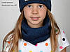 Осінньо зимова шапка для дівчинки, Різні кольори, 54-58, фото 5