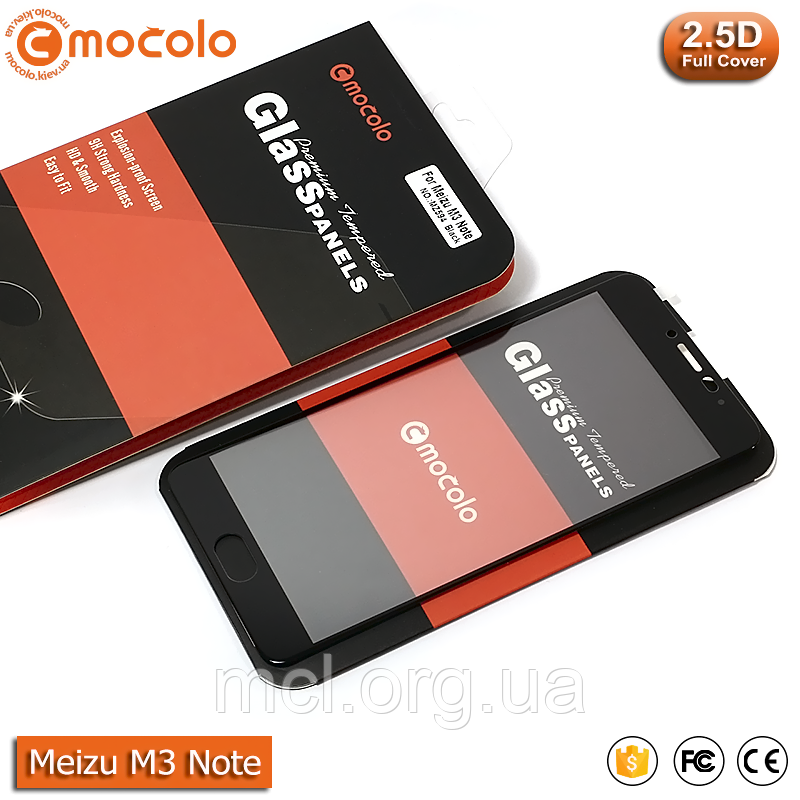 Захисне скло Mocolo Meizu M3 Note Full cover (Black)