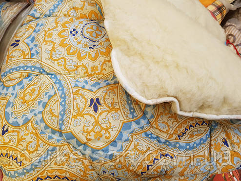 Тепла ковдра з овчини відкрита 195х215. Бавовна. Кольори різні., фото 2