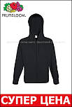 Чоловіча толстовка чорна кофта на блискавці з капюшоном Lightweight hooded sweat jacket Fruit of the Loom,S, фото 7