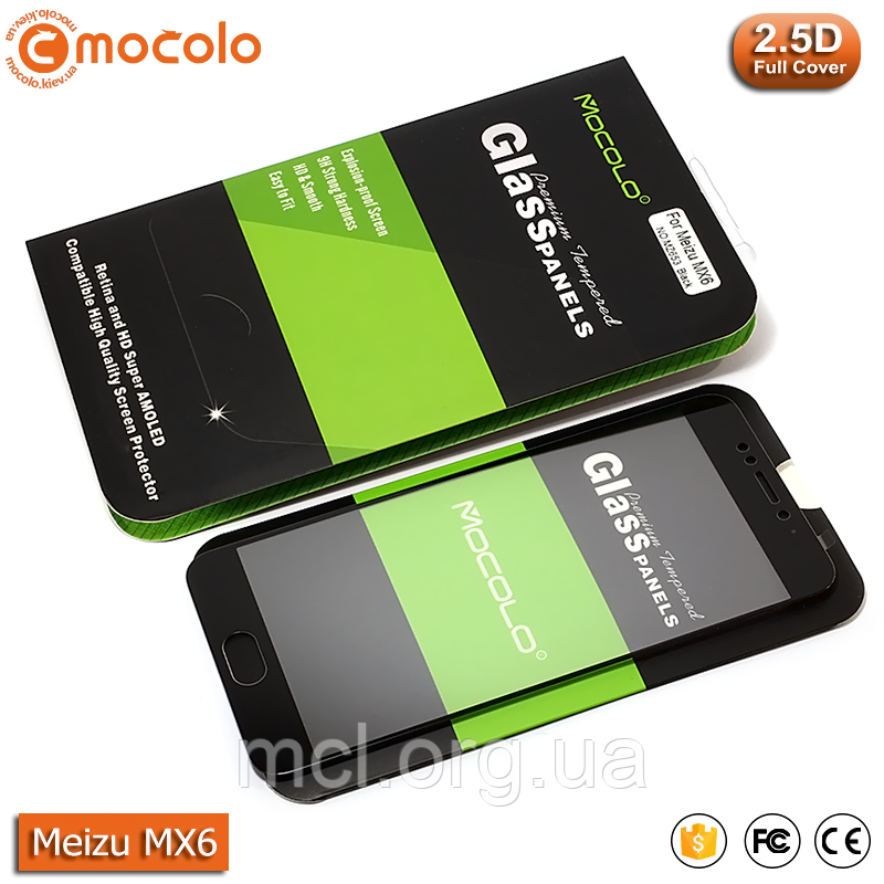 Захисне скло Mocolo Meizu MX6 Full Cover (Black)